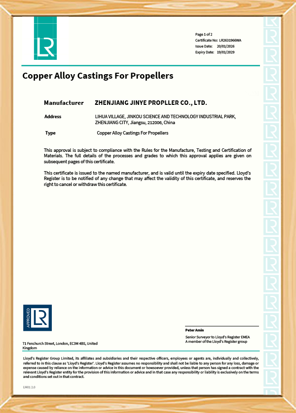 LR-Certificate